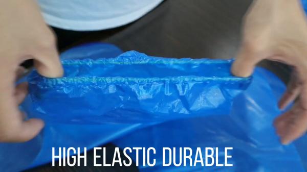 Disposable waterproof nonslip boot cover durable PE medical shoe cover high quality cheap  shoe cover for lab hospital