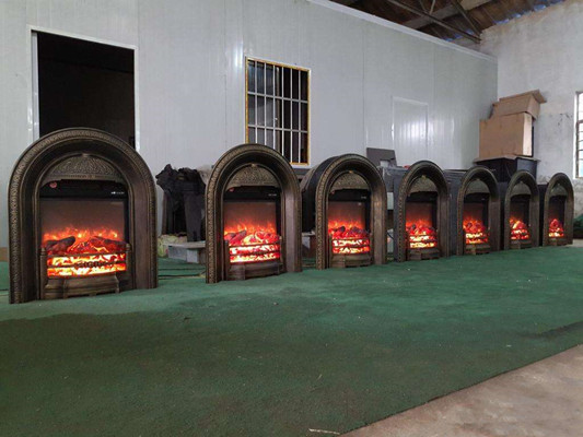 Antique Wood Burning Cast Iron Garden Chimney Fireplace For BBQ