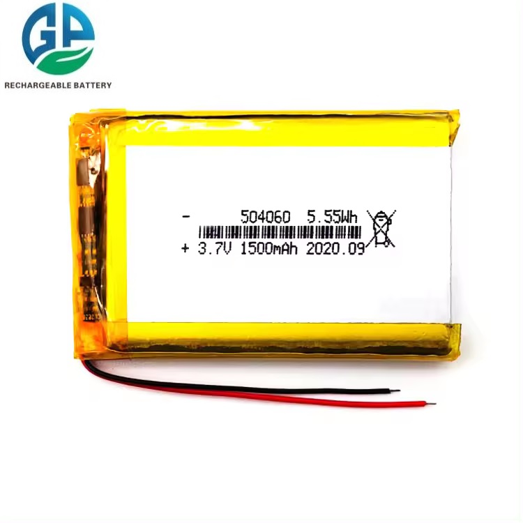 504060 3.7в 1500mah Липолитиевая полимерная батарея для цифровых продуктов CE ROHS KC одобрен