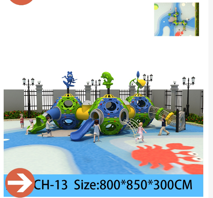 Space Capsule Theme Playground Equipment Custom web Climbers Swings  Plastic Slides for Parks  Kindergartens Safe & Child-Friendly​