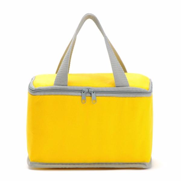 Disposable Yellow Insulated Cooler Bags Custom Waterproof For Lunch Delivery