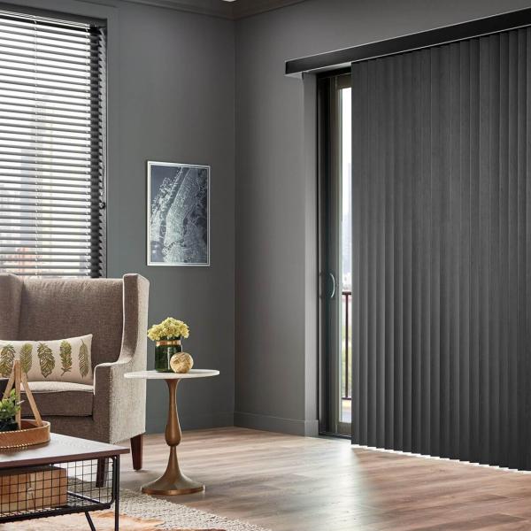 White 89/100/127mm Blackout Fabric Vertical Blinds For Home Windows Decoration