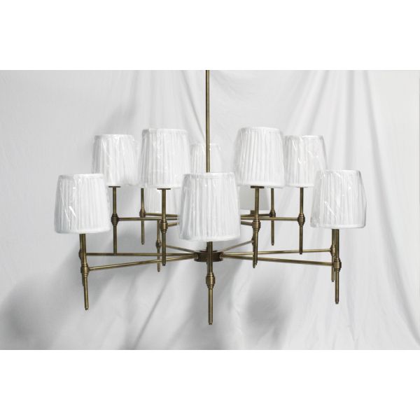 Brass Body Pendant Light with 3500K Warm White LED and 5-Year Warranty for Dining Room