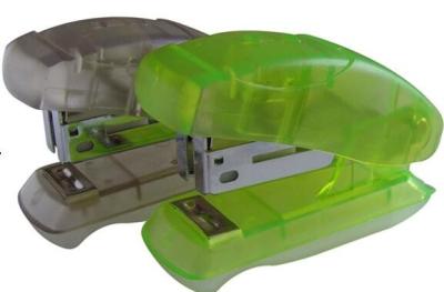 Transparent Color Plastic With Metal Material Mini Stapler For 24/6 26/6 Staples
