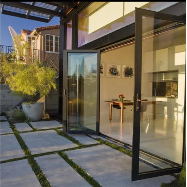 35dB Sound Insulation Thermal Break Aluminum Casement Doors With 10 Sealing Layers