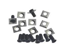 10 pièces carrées d' inserts de carbure de bois avec vis pour planeur de tête en spirale et en hélice