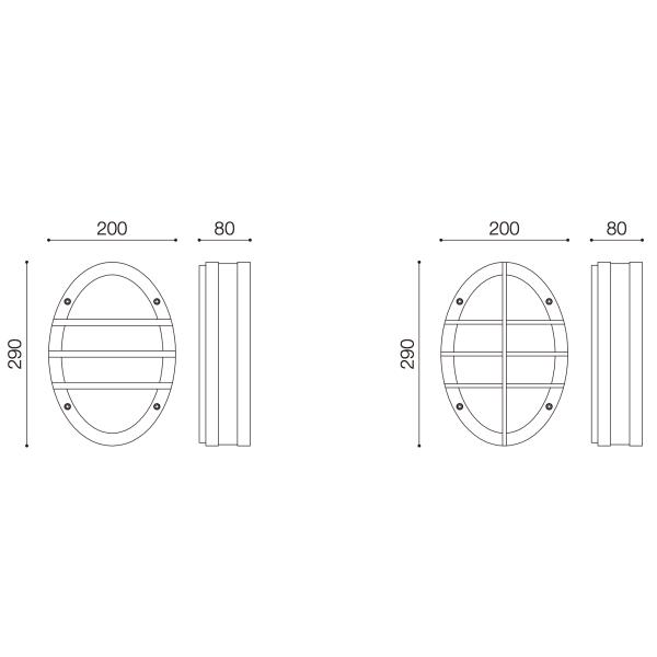Ceiling LED Bulkhead Wall Light IP54 20W Wall Mounted LED Wall Lights
