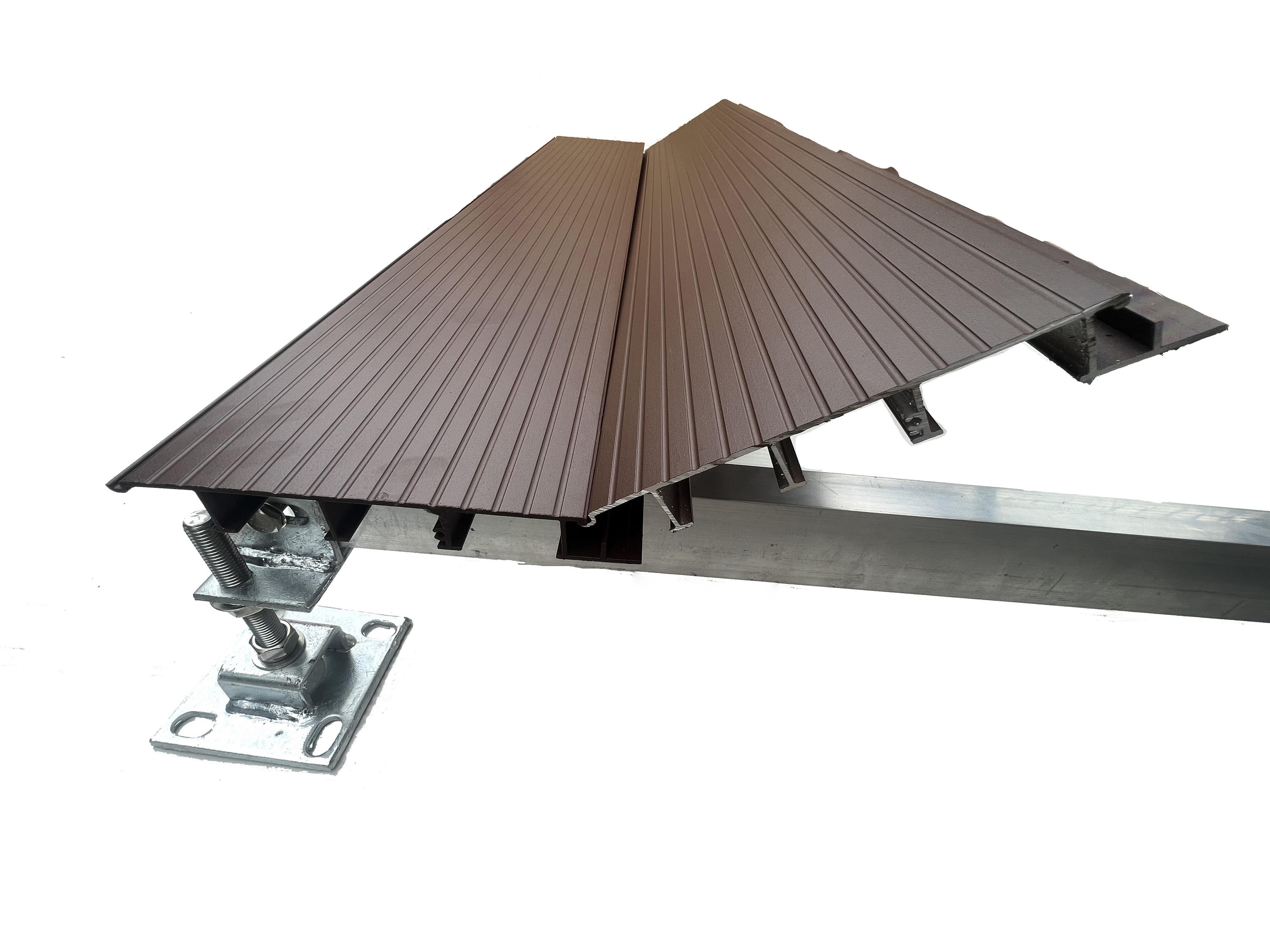 Heavy Duty 6063-T5 Aluminum Outdoor Decking Class A Fire Proof / Interlocking Click In System For