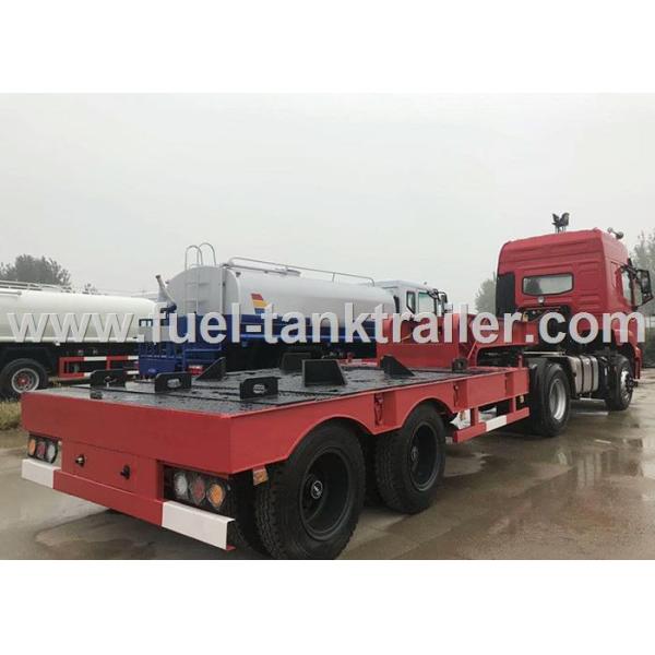 Dongfeng 2 Axle Heavy Duty Trailer , Semi Low Bed Trailer 4X2 Wheel Mode