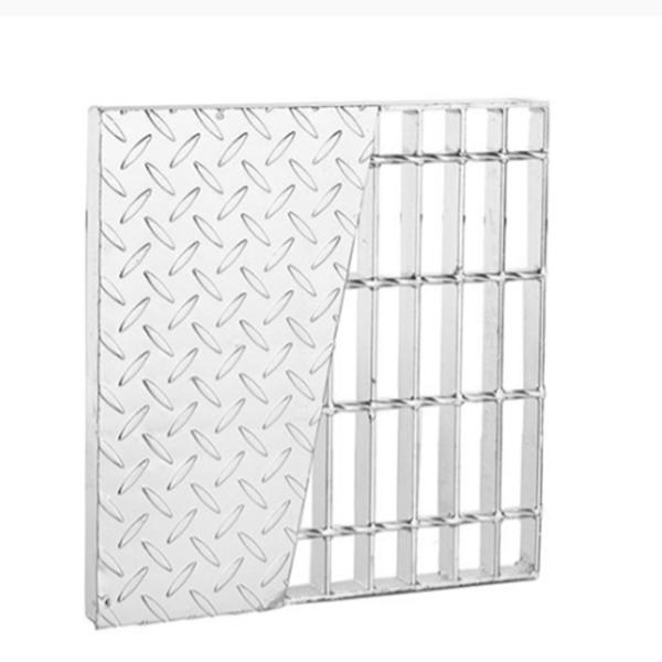 Galvanized 4mm Compound Steel Grating With Checker Plate