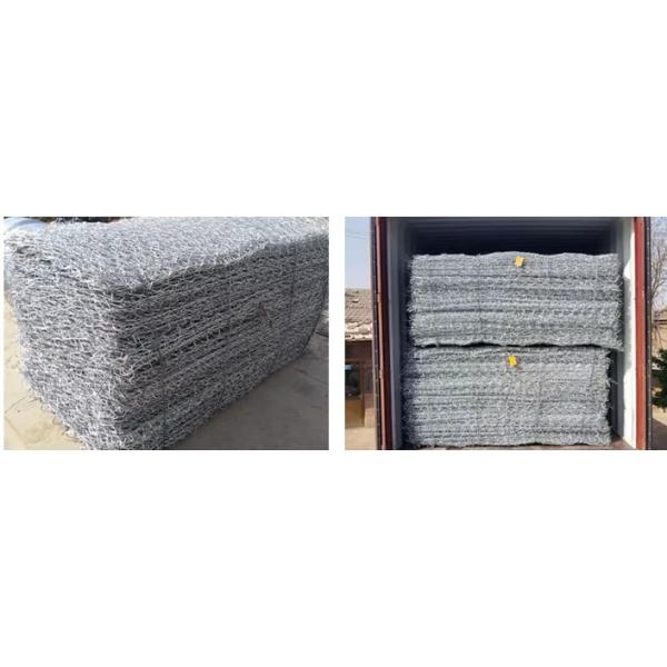 Корзина утеса коробки 80X100Mm Gabion ячеистой сети 2X1X1M Gabion для проекта регулирования паводковых вод
