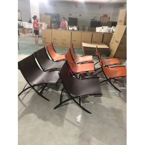 Обхватыванный загоренный покройте кожей стул софы Unfoldable 0.5cbm одиночный