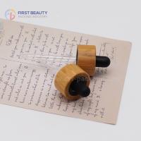 Capas de gotas de bambu personalizadas Pipeta de óleo essencial 18/410 20/400