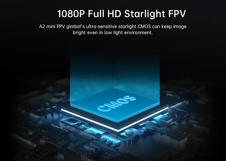 SIYI A2 Mini Camera Super Wide Angle FPV Gimbal 1080 Starlight Night Vision Industrial Grade Three Guard Inverted Mode Camera