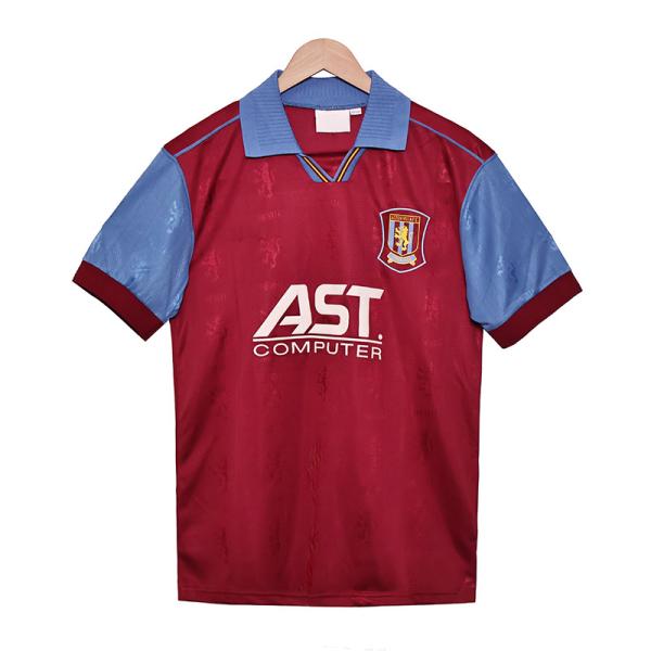 Aston Villa 1995-1997 Retro Home Football Club Jerseys Classic Customized