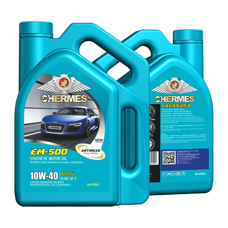 EM-500 API SL 10W-40 Synthetic Technology Gasoline Engine Oil 4L for Passenger Cars