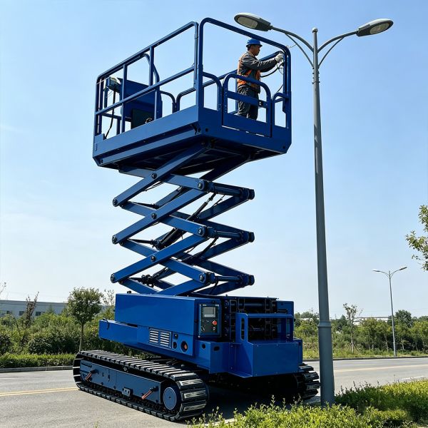 Double Stage Balanced Scissors Lift Platform Self Leveling 1890kg 240V