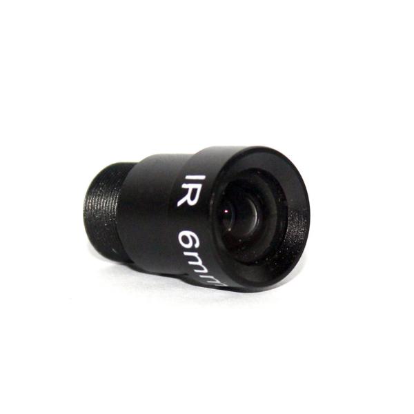 F2.0 Mono Focal Surveillance Camera Lenses  6mm 53 Degrees M12 1/3 And 1/4