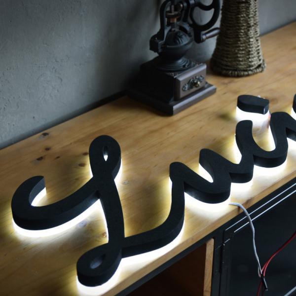 Brand new 3d letters signboard high screw stainless channel backlit letter