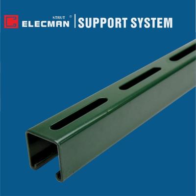 Q235 C entalhado de aço canaliza o poder entalhado 41x21 da cola Epoxy do verde do canal