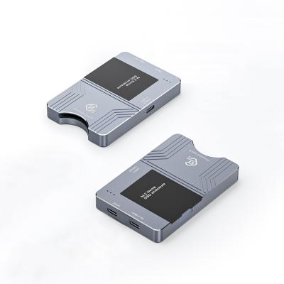Lecteur de cartes CFexpress TYPE B et XQD avec boîtier SSD M.2 NVMe USB3.2 Gen2 USB C