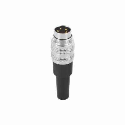 Homem 4 Pin EMI Shielded Connector Soldering Type do conector de Wireable do campo M16