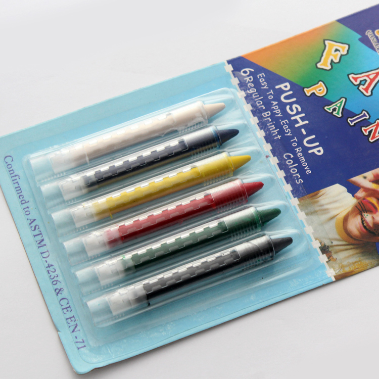 fashion safe face watercolor 6color wholesale non toxic face paint