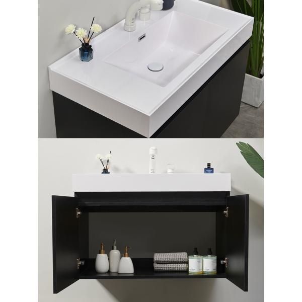 Customized Width E1 Environment Standard Modern Design Wall Hung Bathroom Floating Vanity