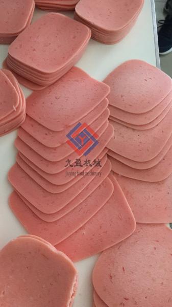 Flat Mouth Design Meat Processing Machine Frozen Meat  Cutter 1 Year Warranty