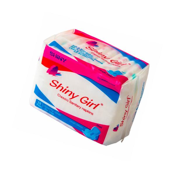 Perforated Non-woven 290mm Blue Print Sanitary Pad  Sell In West Africa