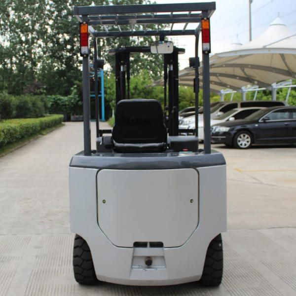 4500mm Mast Triplex 3 Ton Four Wheel Battery Forklift with Free Lift and Solid Tyres