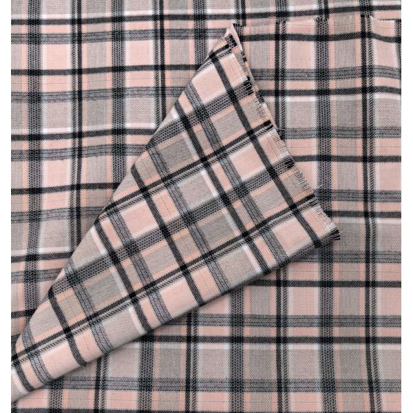 Trendy Pink Black Striped Textile Fabric for Fashionable Apparel Clothing Design