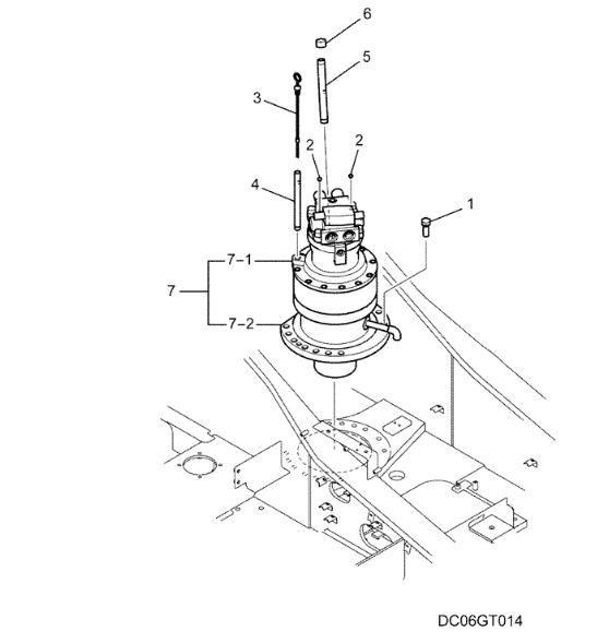 Двигатель экскаватора YN32W00019F1 с мотором YN15V00036F3 качания коробки передач SK200-8 SK210-8