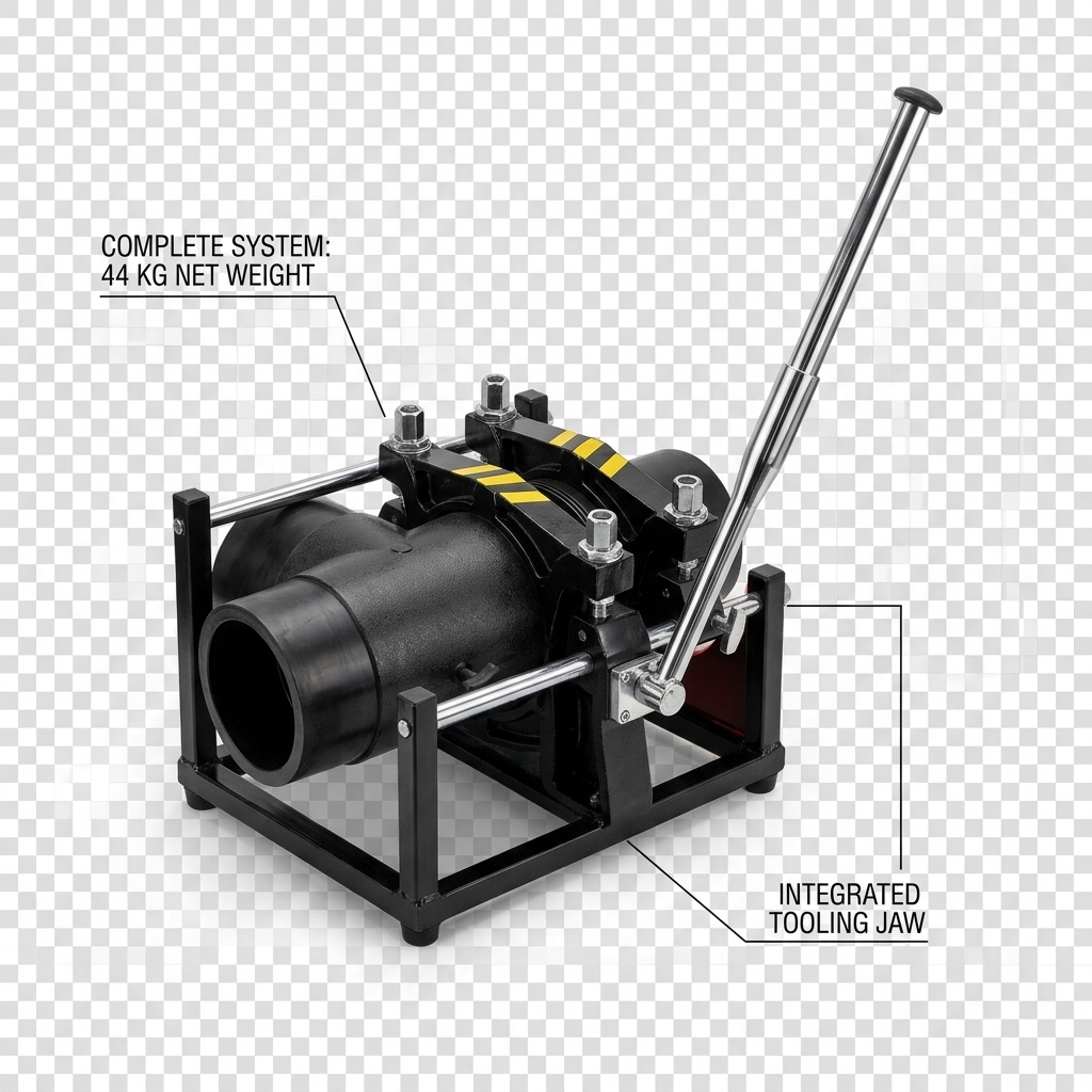 HDPE Pipe Manual Fusion Welder 160mm 220V Portable 44KG