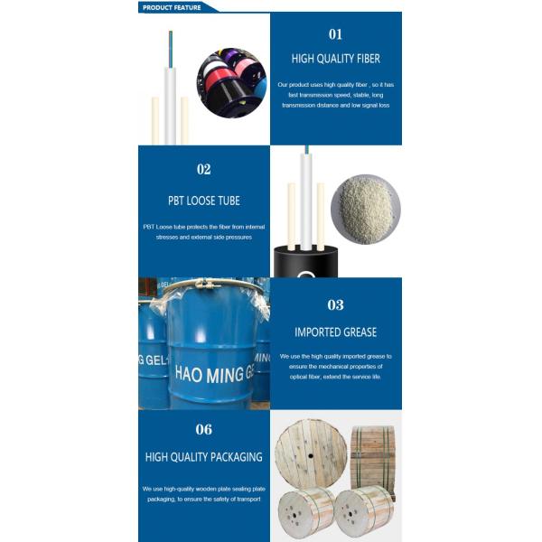 Om4 Armored оптический кабель GYFXTY GYFXTBY 100M для на открытом воздухе