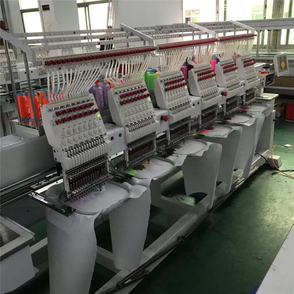6 Head Flat Computerized T-Shirt Sewing  Embroidery Machine