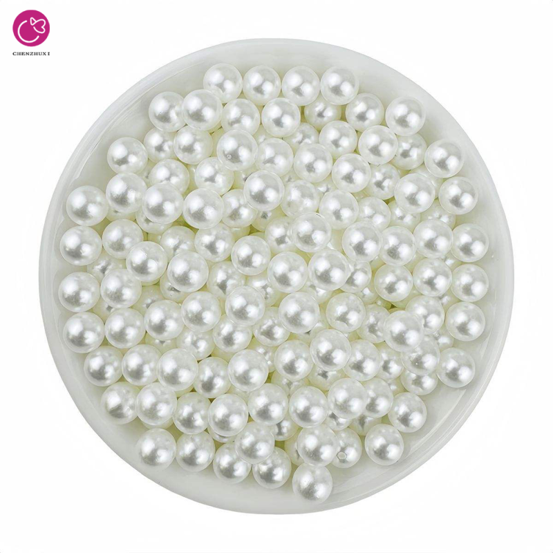 ABS Imitation Pearl 3-20mm No Hole Beads Handmade Beaded Bracelet Necklace DIY Jewelry Accessories Rhinestones Product Type