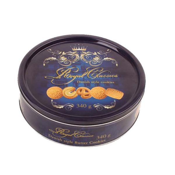 контейнер олова печенья 340g олов печенья офсетной печати большие пустые