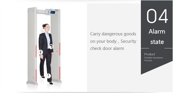 Multi Zone Door Frame Metal Detector , Outdoor Waterproof Walk Through Scanner