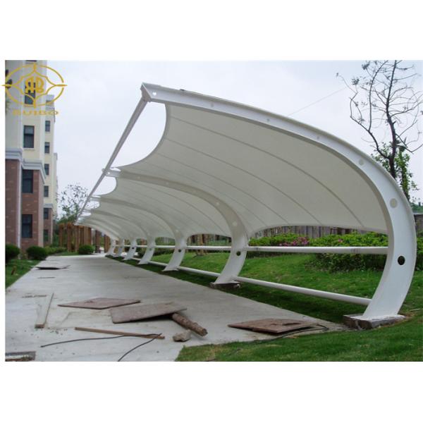 Anti - Aging Canopy For Car Parking , Commercial Building Solar Shades For Cars