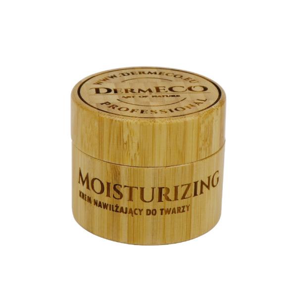 PASSEN 150g Bamboo Cosmetic Packaging 5.3OZ Silk Screen Wooden Cream Jar