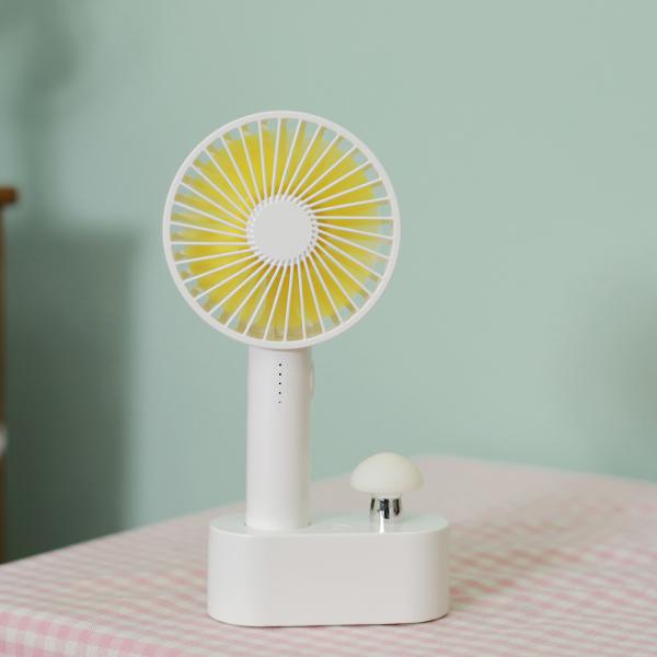 Mushroom Usb Mini Portable Handheld Fan 4W Rechargeable Small Handheld Fan