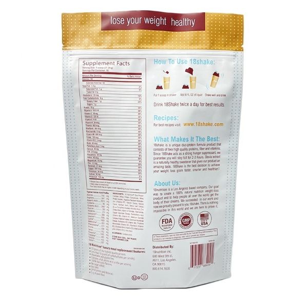 Zipper Bag Customized Protein Powder Packaging Bag Resealable Food Snacks Packaging with Logo Printed Aluminum Foil Plastic