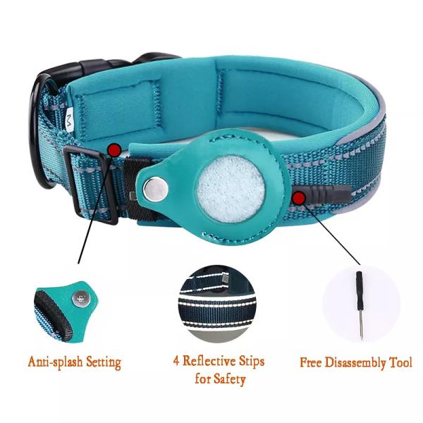 XL Pet Collars Leashes Customizable Adjustable Safety Buckle Pet Accessory