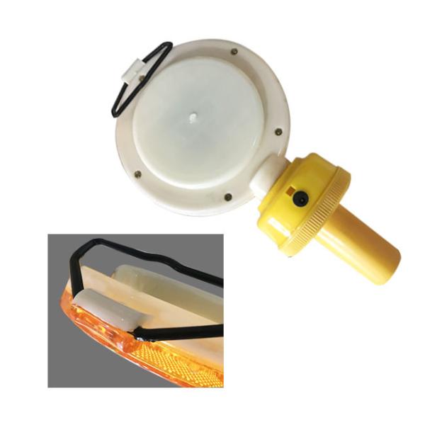 Waterproof Led Solar Warning Light With Handle Super Bright Long Lifetime 12led For Road Safety