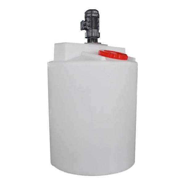 White PE Plastic 200L Dosing Tank With Mixer 580*580*1000mm