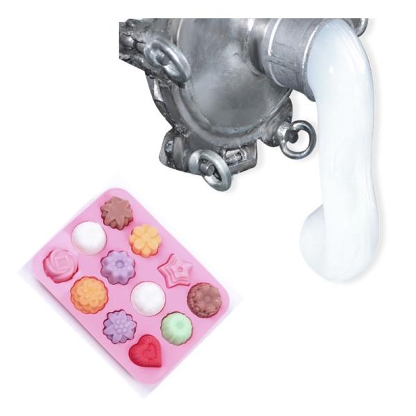 A borracha de silicone líquida 60 transparentes do bocal LSR suporta uma vida útil de 12 meses