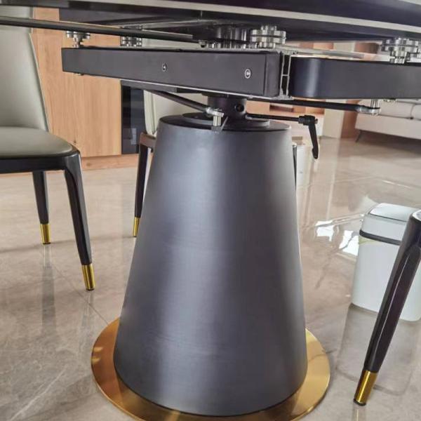 Extension Round Ceramic Marble Dining Room Table