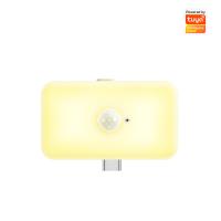 Tuya WIFI PIR Sensor de mouvement Sensor du corps humain Smart LED Night Light Detection App Fonctionne avec Alexa Google Home Convient pour les chambres, les cuisines, les escaliers et les couloirs