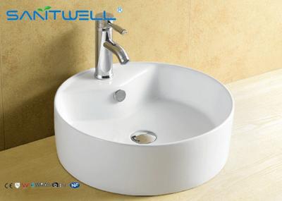 Bacia acima do contador que monta a bacia de lavagem cerâmica 410*410*145mm da mão da vaidade